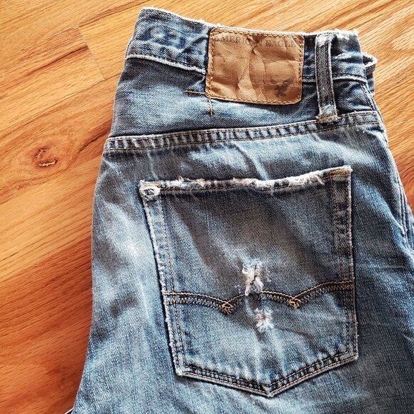 American Eagle Distressed, Bootcut Jeans - Picture 1 of 7